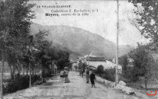 Entrée de ville le Claux Eschalier avant 1900_1